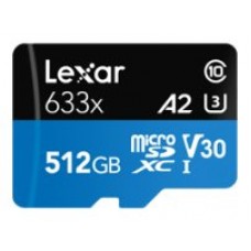 Lexar 633x 512 GB MicroSDXC UHS-I Clase 10 (Espera 4 dias) en Huesoi