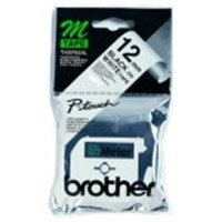 BROTHER Cinta No laminada Blanco/ negro 12 mm en Huesoi