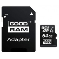 Goodram M1AA Micro SD clase 10 64GB c/adapt en Huesoi