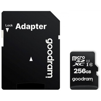 Goodram M1AA. Capacidad: 256 GB, Tipo de tarjeta en Huesoi