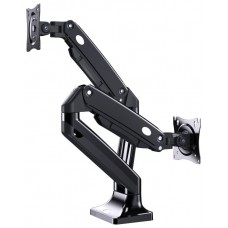 BRAZO DE MONITOR GEMBIRD PARA 2 PANTALLAS DE ESCRITORIO AJUSTABLE 17-32 PULG en Huesoi