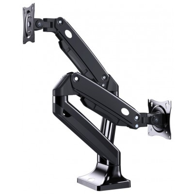 BRAZO DE MONITOR GEMBIRD PARA 2 PANTALLAS DE ESCRITORIO AJUSTABLE 17-32 PULG en Huesoi