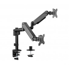 SOPORTE GEMBIRD PARA 2 PANTALLAS DE ESCRITORIO AJUSTABLE 17-32 HASTA 9 KG en Huesoi