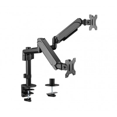 SOPORTE GEMBIRD PARA 2 PANTALLAS DE ESCRITORIO AJUSTABLE 17-32 HASTA 9 KG en Huesoi