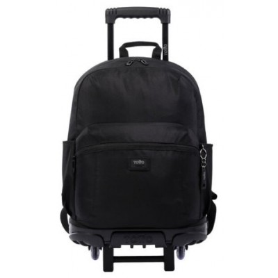 MOCHILA ESCOLAR CON RUEDAS GRANDE NEGRA - TRIK TOTTO MA03TKI003-22200-N01 (Espera 4 dias) en Huesoi