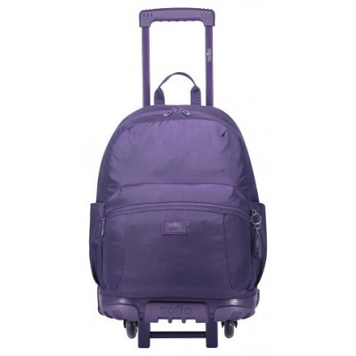 MOCHILA ESCOLAR CON RUEDAS COLOR MORADO - TRIK  TOTTO MA03TKI003-23100-M4R (Espera 4 dias) en Huesoi