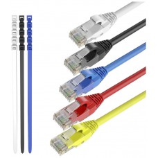 Pack 4 Cables + 1 GRATIS Ethernet CAT6 RJ45 24AWG 1m + 15 Bridas Max Connection (Espera 2 dias) en Huesoi