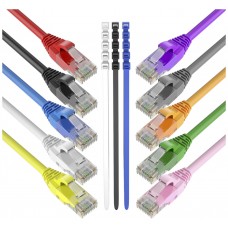 Pack 16 Cables + 4 GRATIS Ethernet CAT6 RJ45 24AWG 0.5m + 15 Bridas Max Connection (Espera 2 dias) en Huesoi
