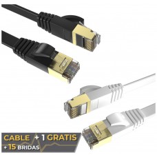 Cable + 1 GRATIS Planos Ethernet 8P8C F/STP 32AWG 0.5m Max Connection (Espera 2 dias) en Huesoi