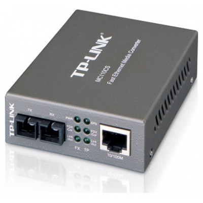 CONVERSOR MEDIOS TP LINK MC110CS MONO MODE SC/UPC - RJ45 FAST 20KM en Huesoi