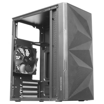CAJA MICROATX GAMING MARS GAMING MC-1500 BLACK FRONTAL en Huesoi