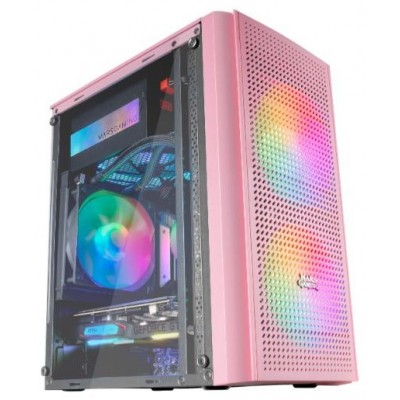 CAJA MICROATX GAMING MARS GAMING MC300 PINK FRONTAL en Huesoi