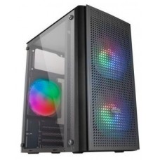 CAJA MICROATX GAMING MARS GAMING MC300 BLACK FRONTAL en Huesoi