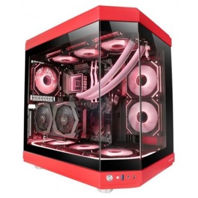 CAJA SEMITORRE ATX MC3T ROJO MARS GAMING (Espera 4 dias) en Huesoi