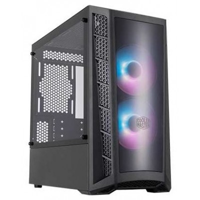 CAJA M-ATX COOLERMASTER MB320L 2x120mm ARGB Fan, CONTROLADOR ARGB CRISTAL TEMPLADO (Espera 4 dias) en Huesoi