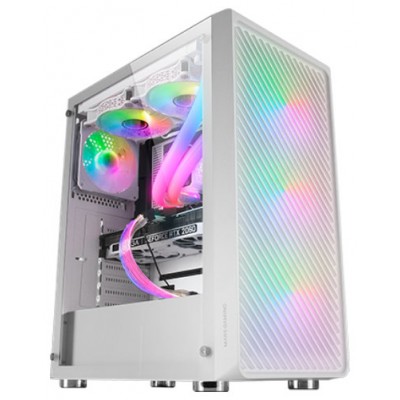 CAJA ATX SEMITORRE GAMING MARS GAMING MC-F WHITE en Huesoi