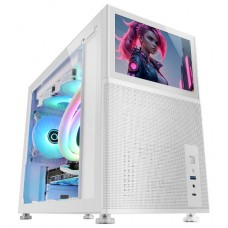 CAJA MICROATX GAMING MARS GAMING MC-LCD BLANCA en Huesoi