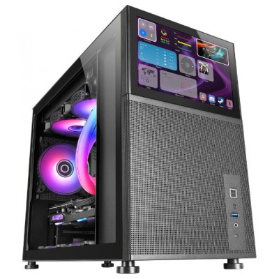 CAJA MICROATX GAMING MARS GAMING MC-LCD NEGRA en Huesoi