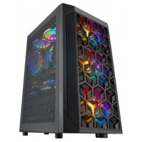 CAJA MICROATX GAMING MARS GAMING MCMESH BLACK en Huesoi