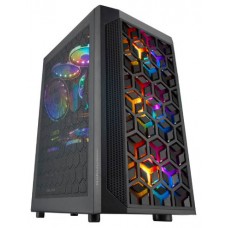 CAJA MICROATX GAMING MARS GAMING MCMESH BLACK en Huesoi