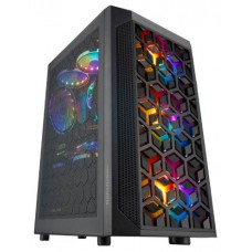 CAJA MICROATX GAMING MARS GAMING MCMESH BLACK DISENO en Huesoi