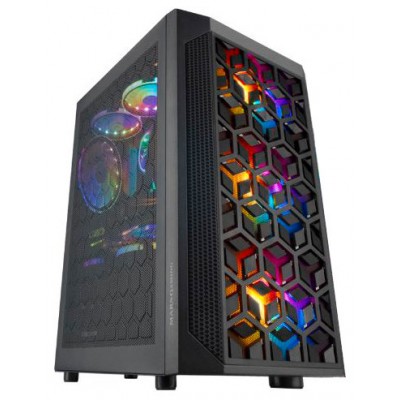 CAJA MICROATX GAMING MARS GAMING MCMESH BLACK DISENO en Huesoi