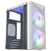 CAJA MICROATX GAMING MARS GAMING MC-ME WHITE FRONTAL en Huesoi