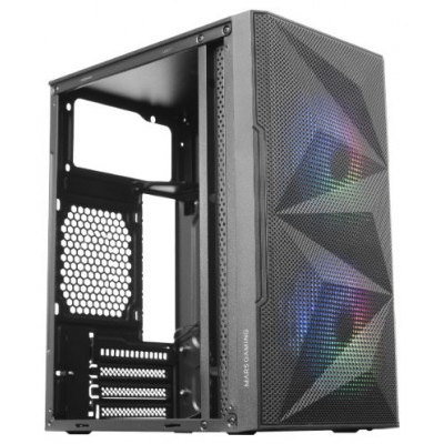 CAJA MICROATX GAMING MARS GAMING MC-ME BLACK FRONTAL en Huesoi