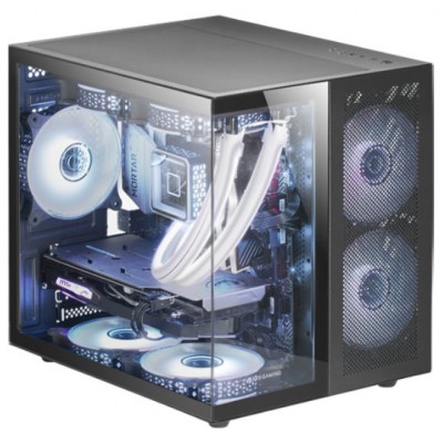 CAJA MICROATX CUBE GAMING MARS GAMING MCNOVAM NEGRA en Huesoi