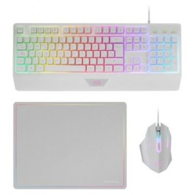 TECLADO MOUSE Y ALFOMBRILLA MARS GAMING MCP124WFR en Huesoi