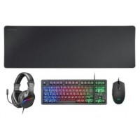TECLADO MOUSE HEADSET Y ALFOMBRILLA MARS GAMING en Huesoi