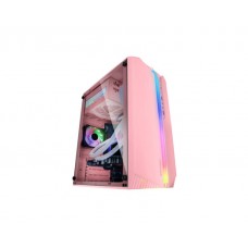 CAJA MICROATX GAMING MARS GAMING MC-S1 ROSA FRONTAL en Huesoi