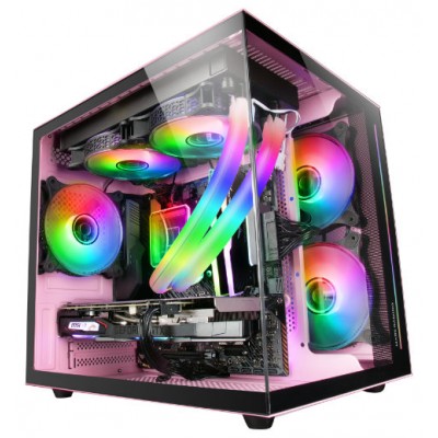 CAJA MICROATX MCVIEW ROSA MARS GAMING (Espera 4 dias) en Huesoi