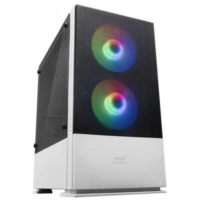 CAJA MICROATX GAMING MARS GAMING MCZ WHITE FRONTAL en Huesoi