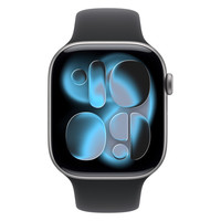 APPLE WATCH SERIES 11 CAJA GRIS ESPACIAL GPS 46mm CORREA NEGRA M/L (Espera 4 dias) en Huesoi