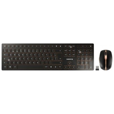 CHERRY Teclado+ratón combo Bluetooth-Inalámbrico en Huesoi