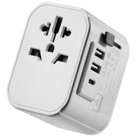 Ewent EW1475 adaptador de enchufe eléctrico Universal Blanco (Espera 4 dias) en Huesoi