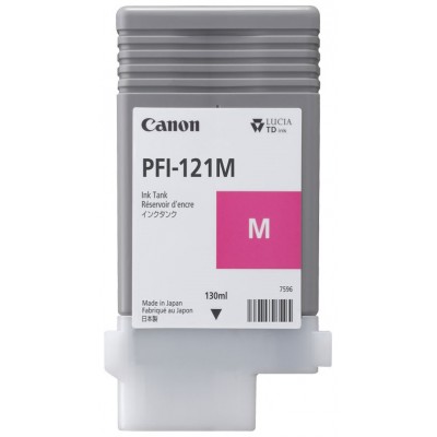 CANON Tinta gran formato Magenta para TM-255,TM-350,TM-355  PFI-121M 130ml en Huesoi