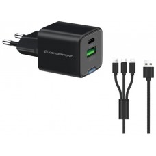 CARGADOR DE PARED CONCEPTRONIC USB-C x1 USB-Ax1 en Huesoi