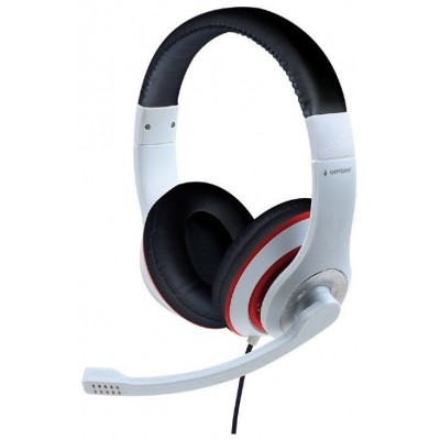 AURICULARES GEMBIRD MICROFONO CONTROL VOL BLANCO NEGRO ALAMBRICO en Huesoi