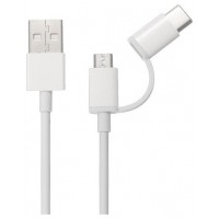 CABLE XIAOMI MI 2 IN 1 USB MICRO USB TO TYPE C - 100 (Espera 4 dias) en Huesoi