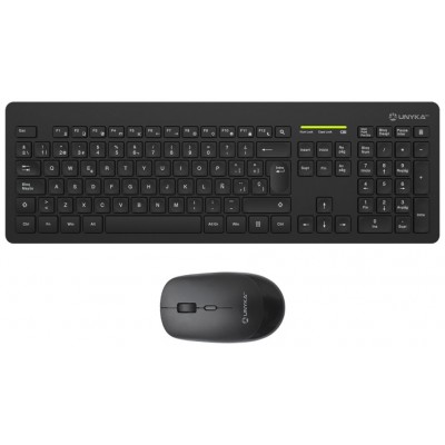 TECLADO UNYKA INALAMBRICO KIT T+R MK212 PRO Slim en Huesoi