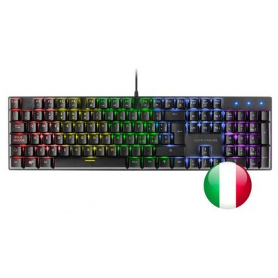 TECLADO MECANICO EN ITALIANO MARS GAMING MK422 BLACK en Huesoi