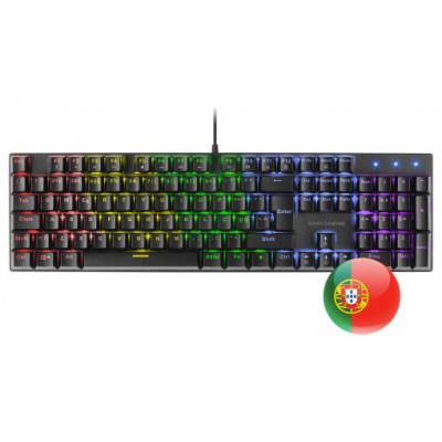 TECLADO MECANICO EN PORTUGUES MARS GAMING MK422 BLACK en Huesoi