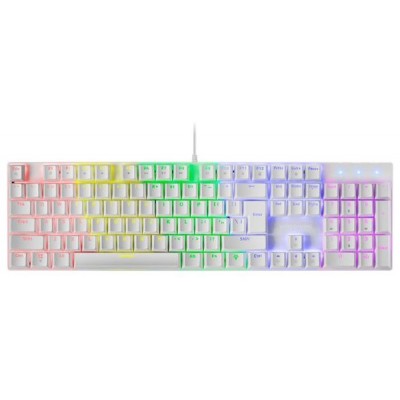 TECLADO MECANICO MARS GAMING MK422 WHITE SWITCH ROJO en Huesoi