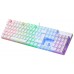 TECLADO MECANICO MARS GAMING MK422 WHITE SWITCH ROJO en Huesoi