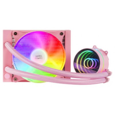 Mars Gaming ML-ONE120 Rosa Refrigeración Líquida CPU TDP 200W Espejo Infinito Ventilador FRGB Silencioso Multisocket Universal (Espera 4 dias) en Huesoi