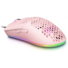 MOUSE MARS GAMING RGB MMAX DISEO HIVE PINK 12400dpi en Huesoi