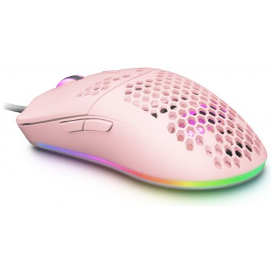 MOUSE MARS GAMING RGB MMAX DISEO HIVE PINK 12400dpi en Huesoi