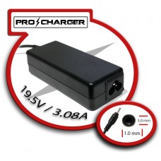 Cargador Ultrabook 19.5V/3.08A 3.0mm x 1.0mm 60w Pro Charger (Espera 2 dias) en Huesoi